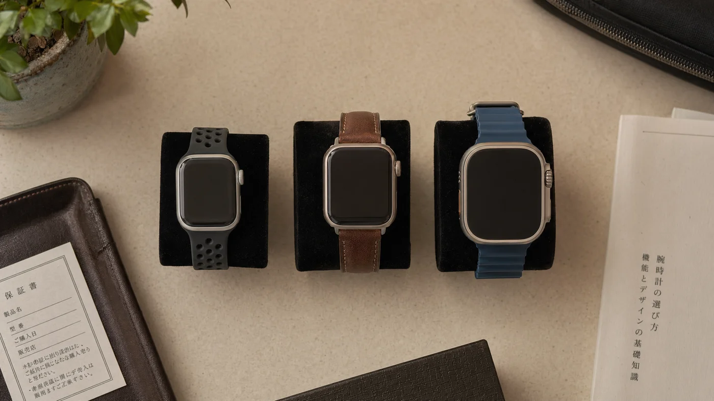 Apple Watch SE・Series・Ultraの世代別ラインナップイメージ