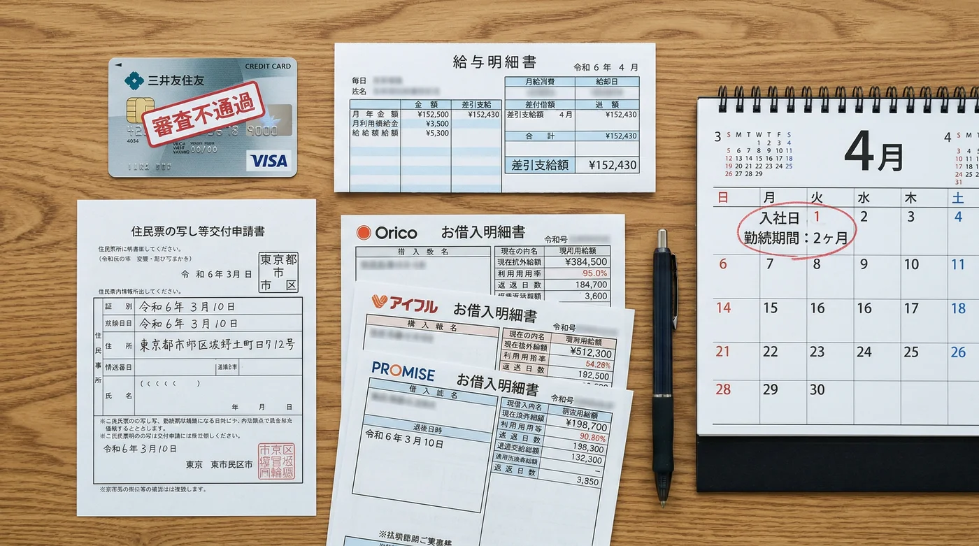 カードローン審査に落ちる典型的な5つの理由