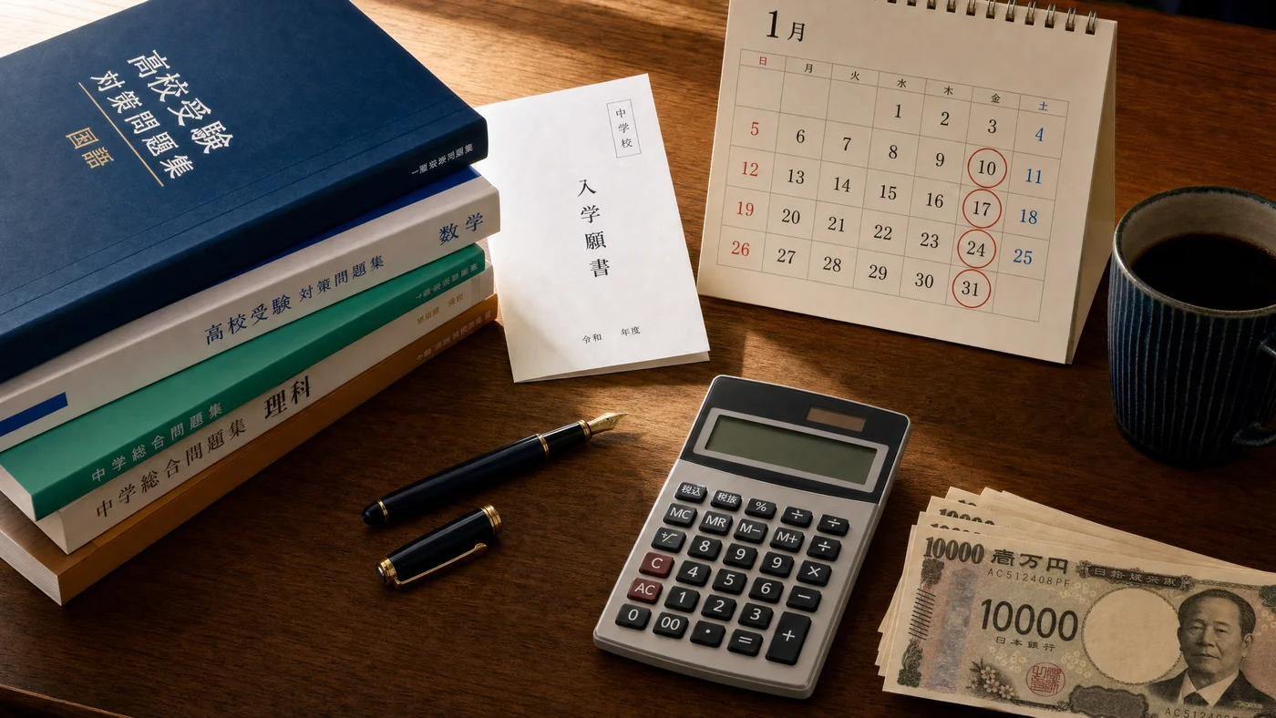 中学受験直前期の家計を考えるイメージ
