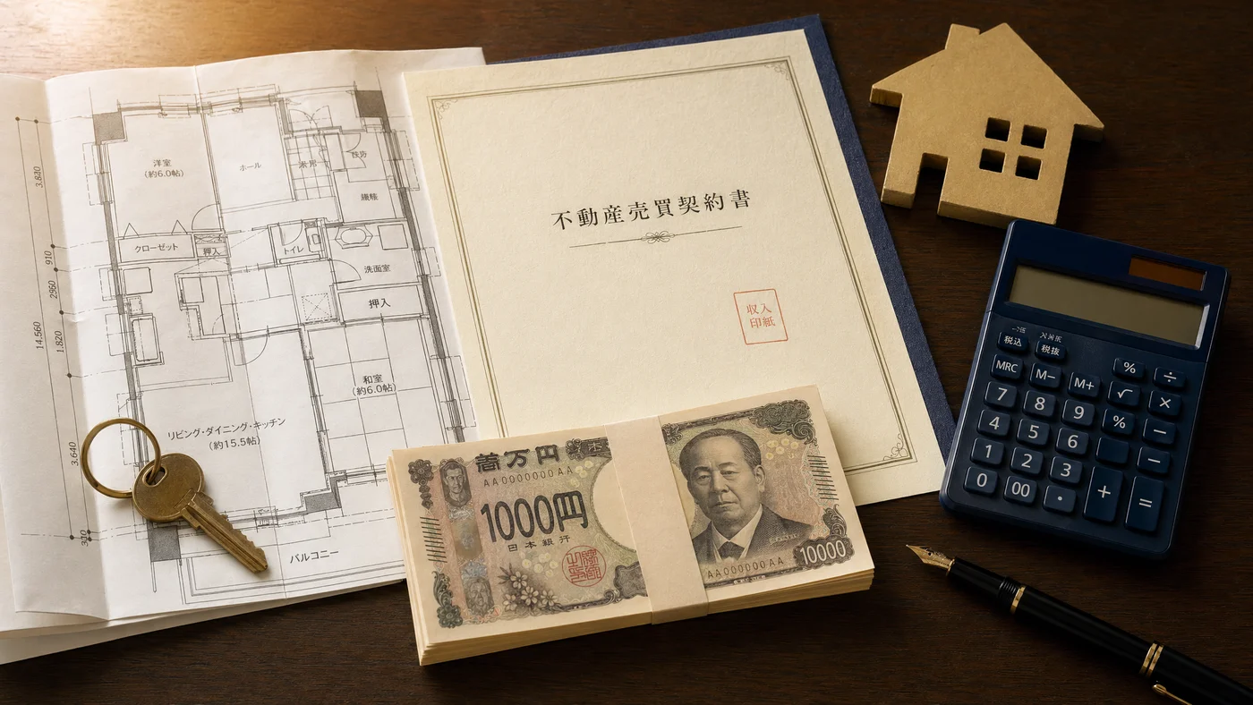 不動産取得時の即金準備イメージ
