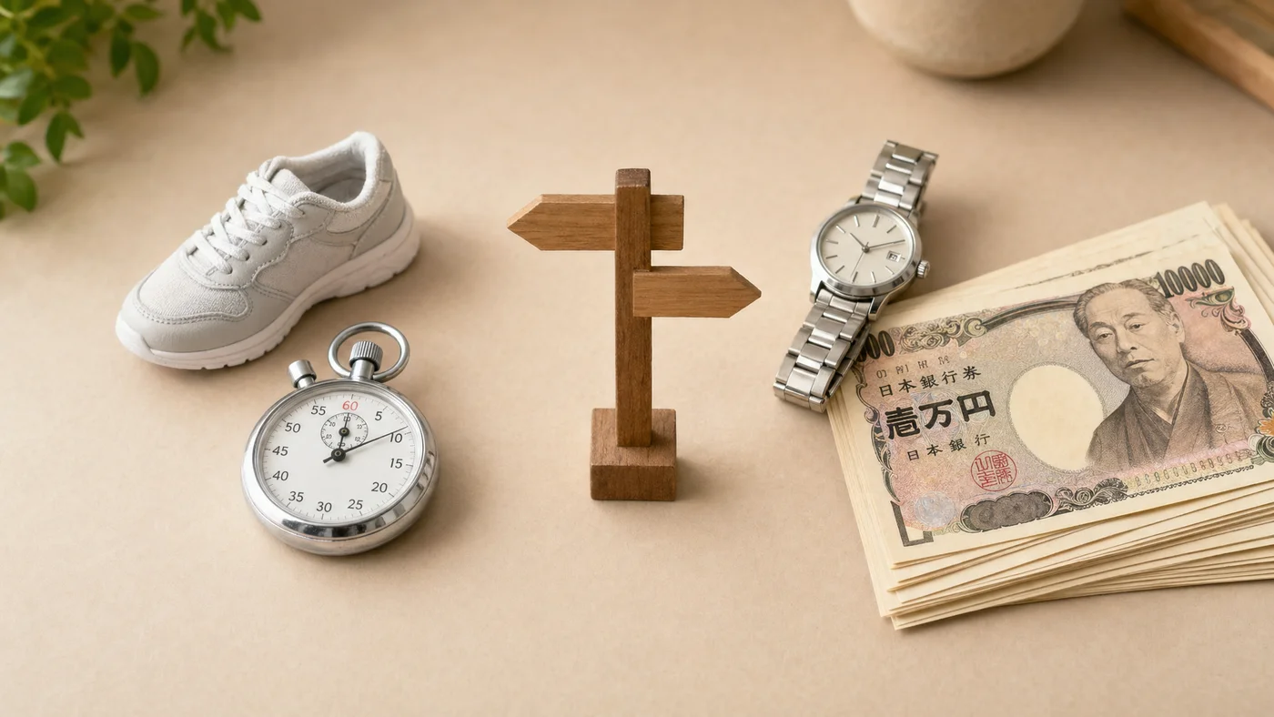 副業と質屋の比較イメージ