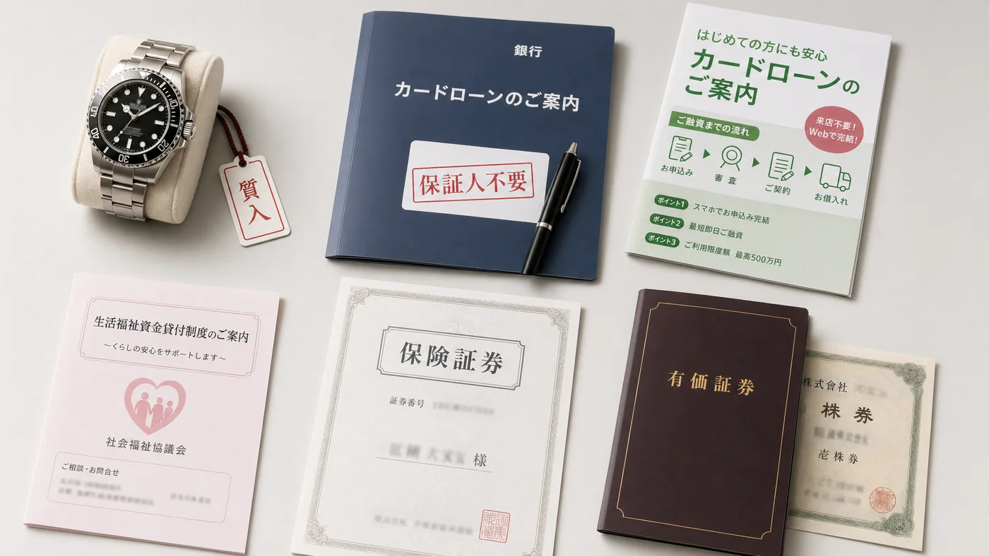 保証人不要の6つの資金確保手段の比較