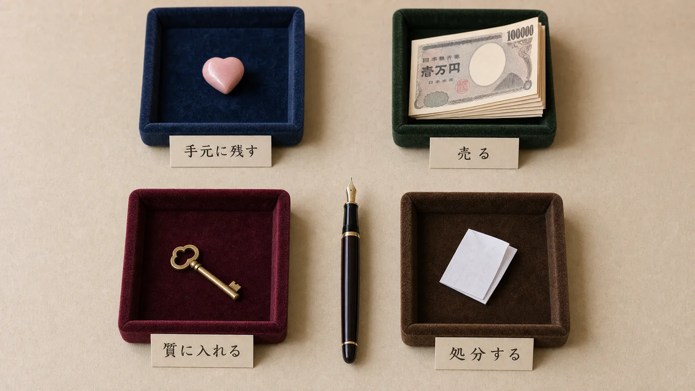 保存・売却・質入れの選別基準