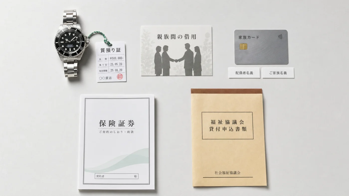 会社に知られずに借りる5つの選択肢の比較
