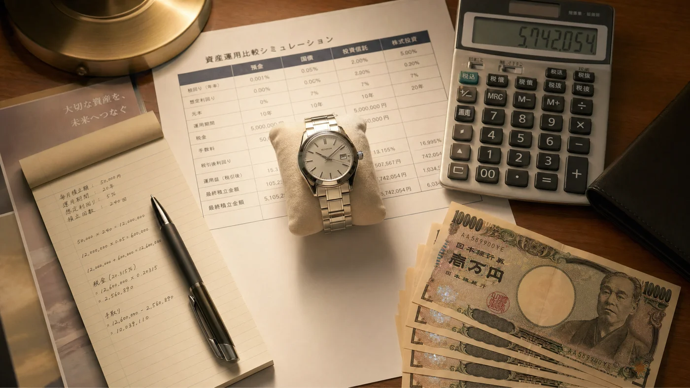 300万円の高級時計を質入れと買取で比較した1年後の損得シミュレーション