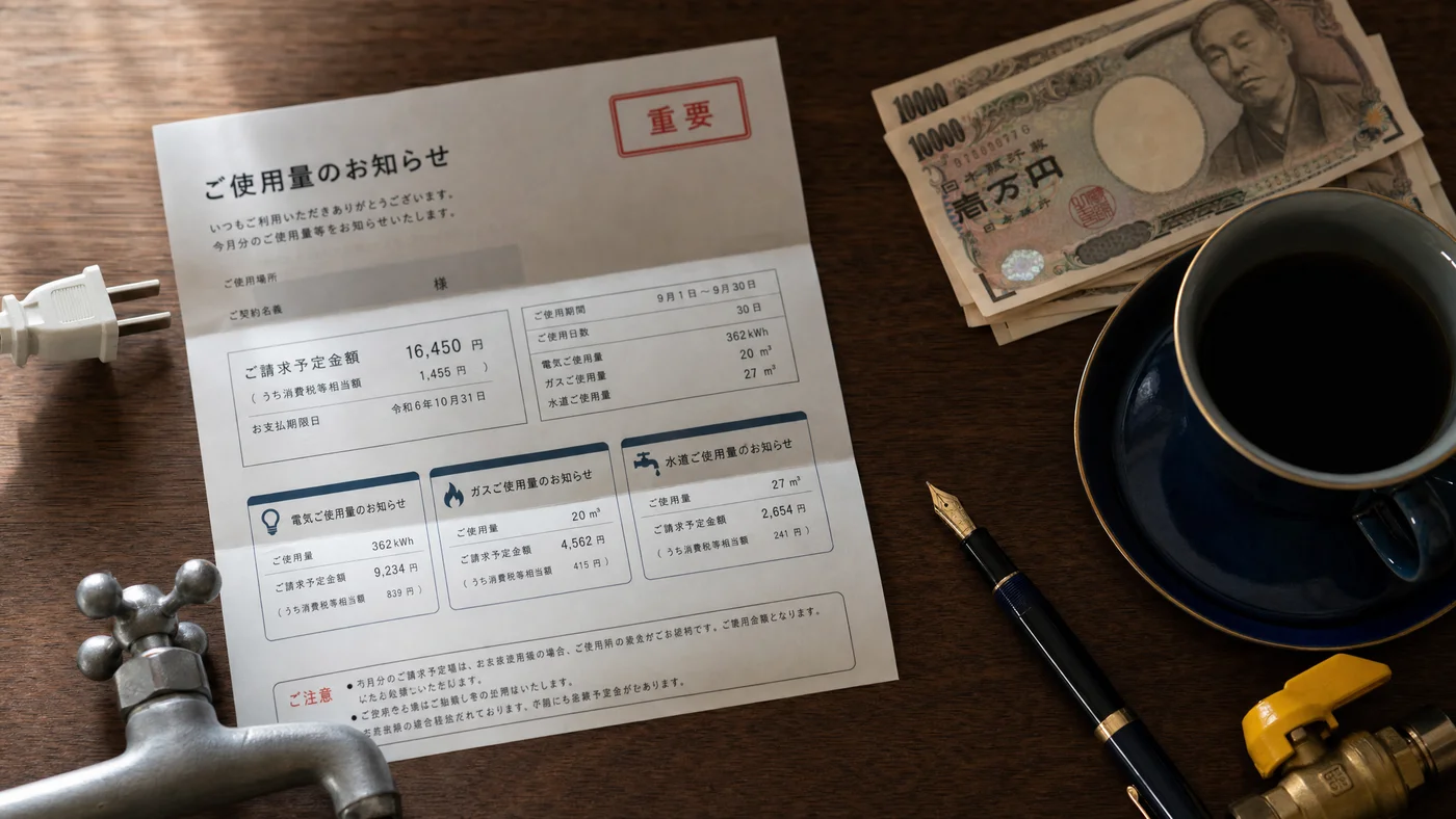公共料金の停止予告通知に対応するイメージ