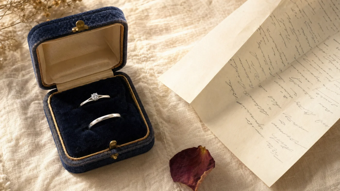 婚約指輪・結婚指輪を大切に扱いながら現金化を考えるイメージ