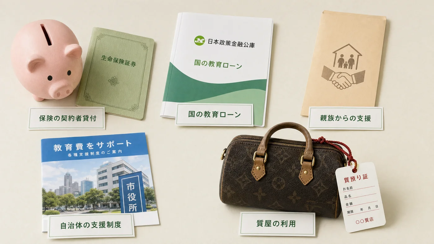 教育費調達5手段をスピード・信用情報影響で比較