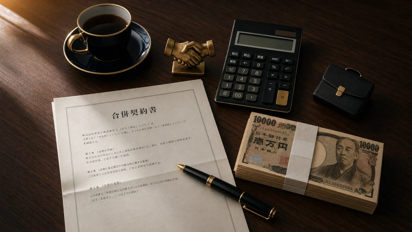 M&A仲介費用の繋ぎ資金を検討する経営者のイメージ