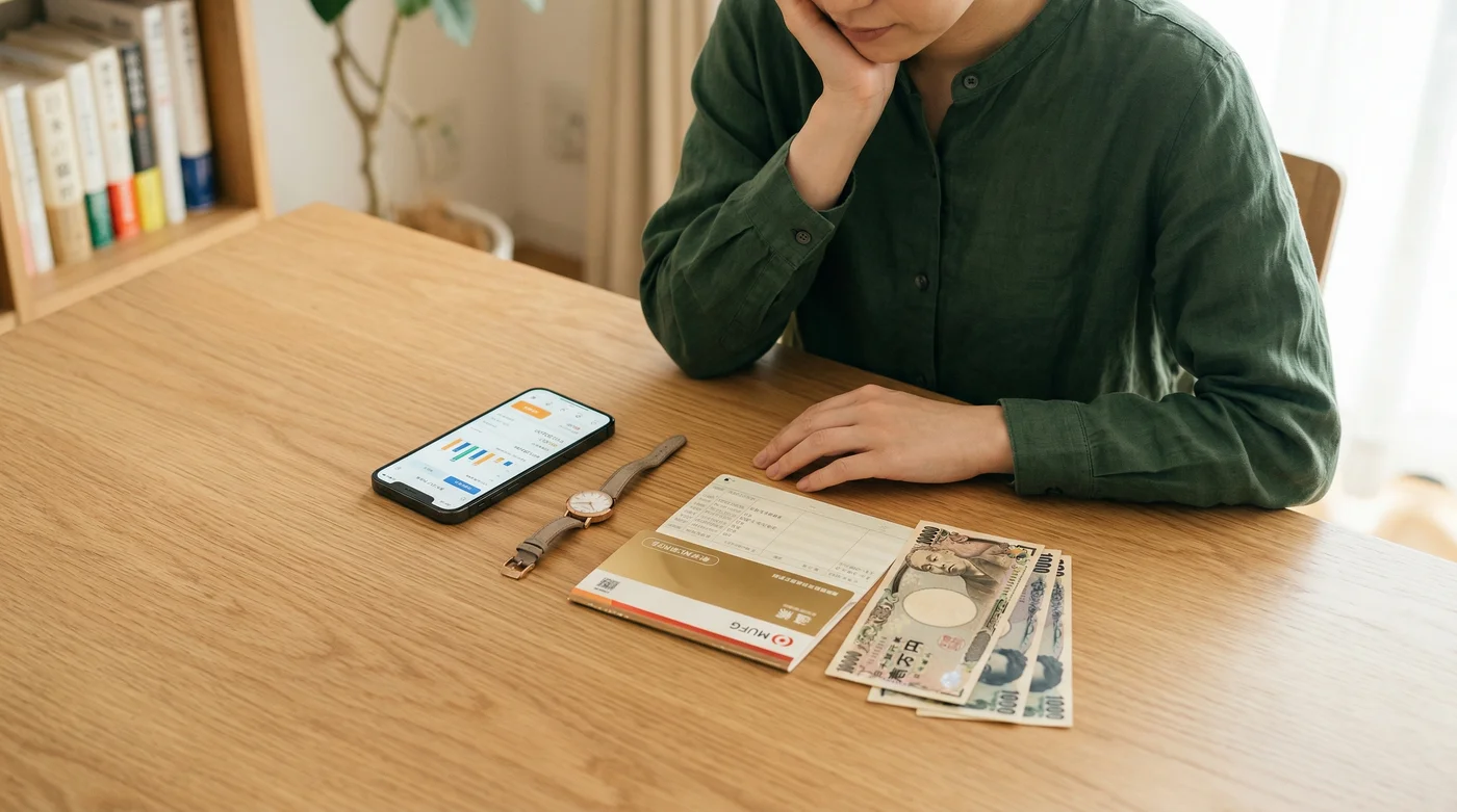 お金が必要な時に取れる複数の選択肢を示す概念イメージ