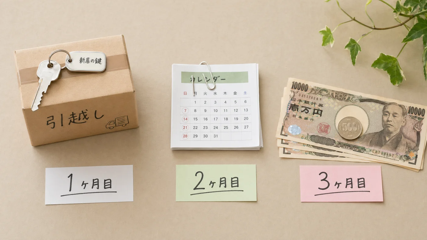 離婚直後の時系列対応イメージ