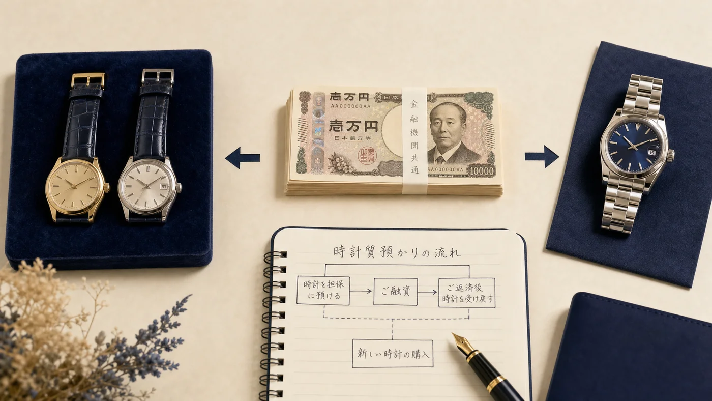 保有時計の質入れ戦略図