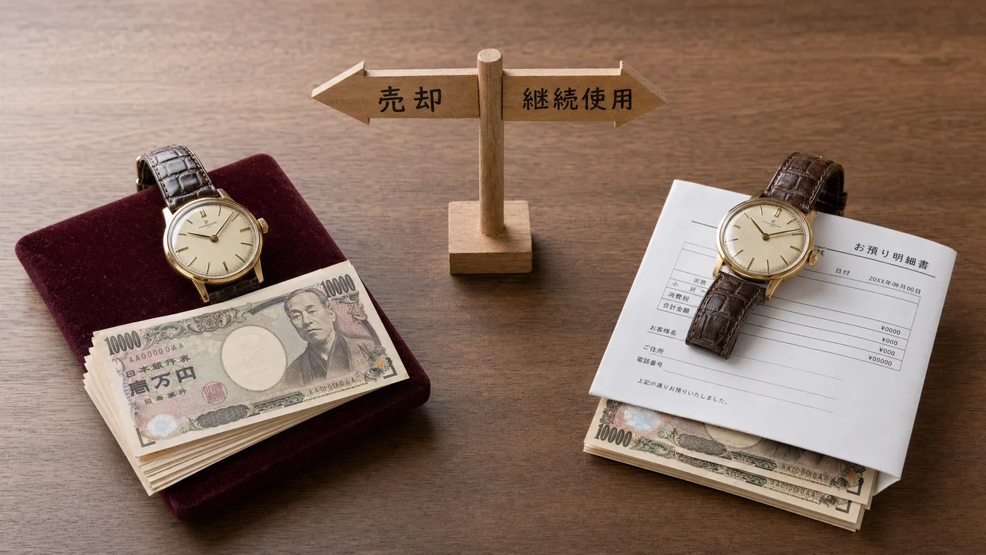 売却と質入れの判断フロー