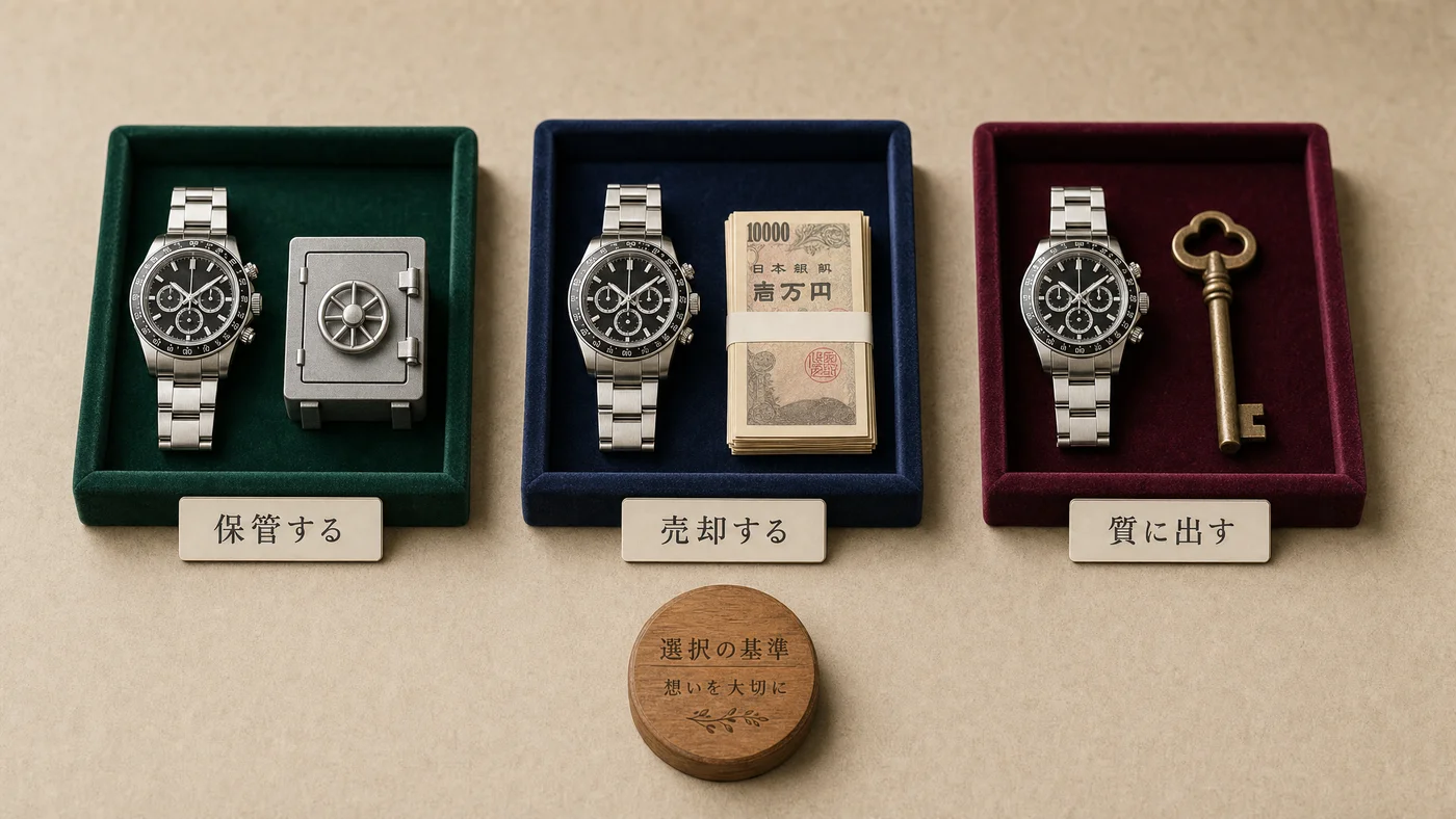 判断軸:売る・持つ・質入れ