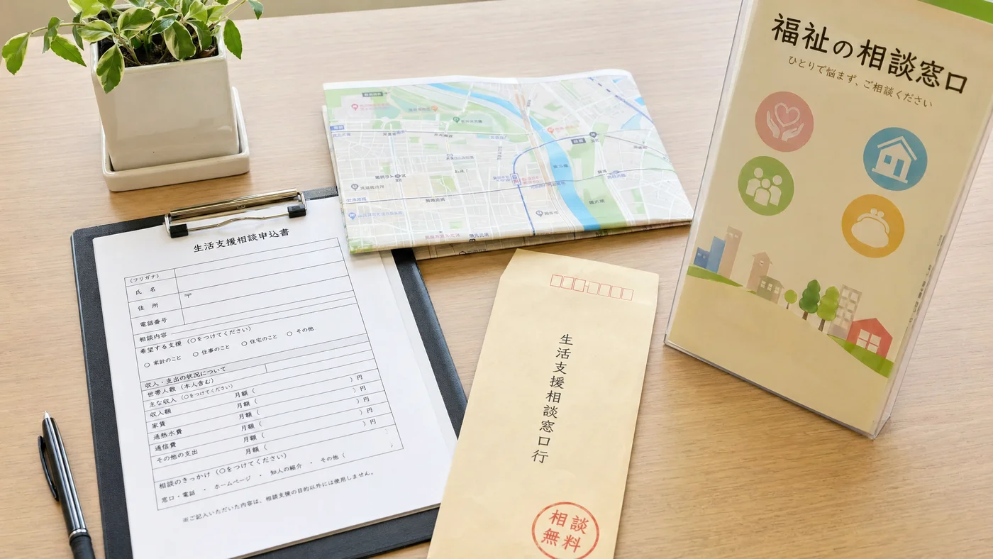 住居確保給付金など公的支援制度のイメージ